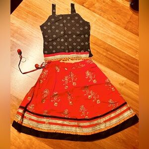 Embellished Red and Gold Maxi Dress for Night Out